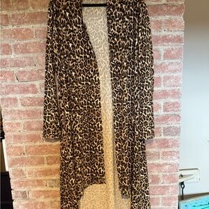 Leopard Print Women's Cardigan
